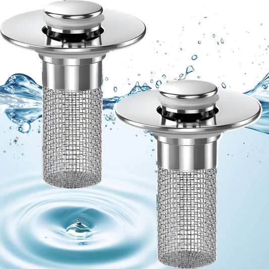 Pop Up Sink Drain Filter (x2)